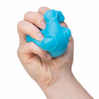 NeeDoh Happy Snappy - Hand squeezing blue Happy Snappy